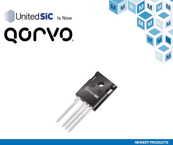 Mouser Now Stocking UnitedSiC Now Qorvo UF4C/SC 1200V Gen 4 SiC FETs for Power Applications